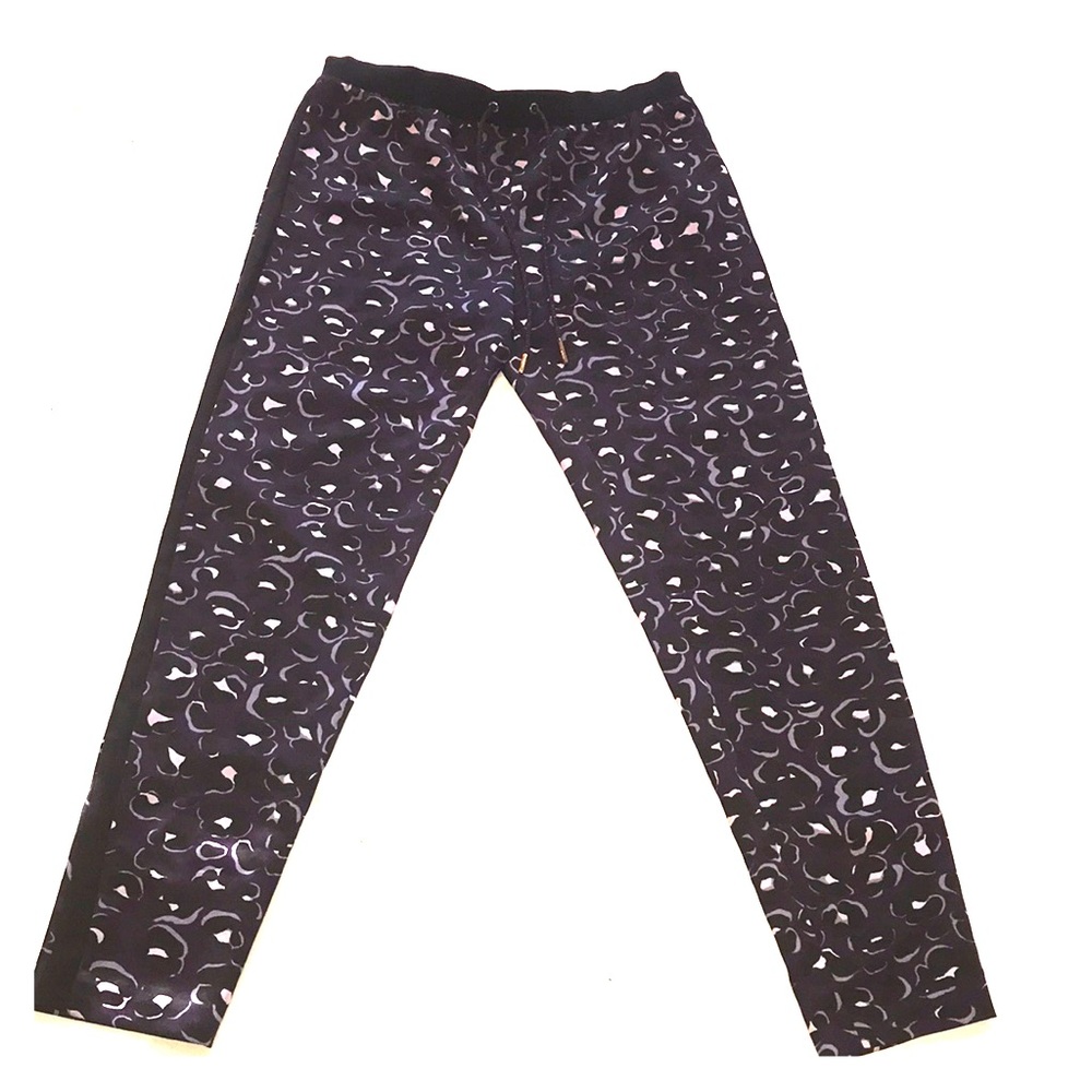 New Track pants black purple skinny size small